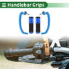 Motorcycle Hand Grips Cover Kit Handlebar Cover Diamond Pattern