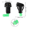 Honda Accord  - 2 x Black Windshield Wiper Washer Nozzle Spray Jet