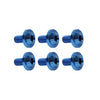Bike Motorcycle 6 x Blue Titanium M6x30mm Torx Head Bolts