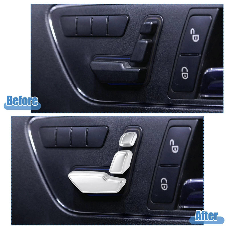 Mercedes Benz 3 x Door Seat Adjust Button Switch Cover Trim Set (2010-2015)