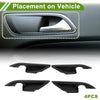 Toyota Camry Interior Door Handle Bowl Cover Trim / 4 Pcs (2018–2024)