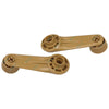 Toyota Hilux LN65 YN65 YN67 Brown Window Crank Handles Pair (1983-1988)