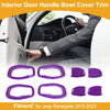 Jeep Renegade (2015-2023) 4 x Purple ABS Interior Door Handle Bowl Cover Trim
