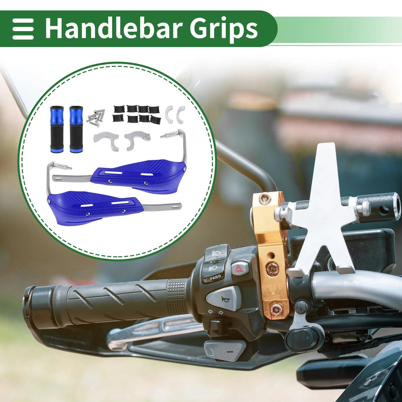 Motorcycle 1 x Blue Hand Grips Cover