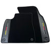 Audi Q7 4M with Carbon (2019-2023) - 2 x Durable Covers Black Floor Mats