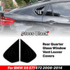 BMW X6 Rear Window Quarter Louver Vent Covers Gloss Black (2008–2014)