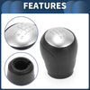 Nissan Juke 2011-2013 Black Silver Tone 6 Speed Gear Shift Knob