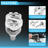 Universal Motorcycle License Plate Screws Cover 3.38 cm Silver Tone