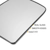 Ford E150 E250 E350 E450 Left Side Heated White Mirror Glass (2004-2023)