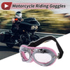 Motorcycle Riding Transparent Lens Pink Frame Cycling Sunglasses Goggles