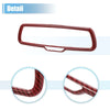 Dodge Rearview Mirror Cover ABS Red Carbon Fiber