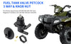 Polaris Sportsman Fuel Valve Petcock 3 Way & Knob NUT (2000–2023)