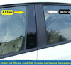 Hyundai Tucson 8 x Glossy Black Pillar Posts Door Trim Covers (2015–2019)