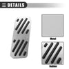 Jeep Cherokee (2014-2021) Black Silver Brake Accelerator Pedal Covers