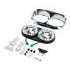 Harley Road Glide 5 3/4in Projector LED Dual Front Headlight Lamp (1998-2013)