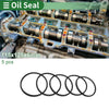 Oil Seal Rotary Shaft Seal 5 x 115x125x6mm NBR Black 5 Pcs