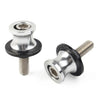 KAWASAKI ZX6R (2012-2021) Silver CNC 8MM Swingarm Spools Slider Screws