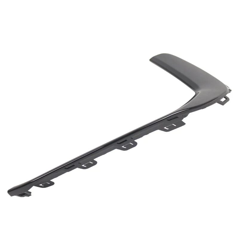 Audi A6 C8 S6 Left Front Bumper Side Molding Trim Glossy Black (2019-2024)