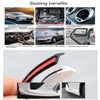 Car 10M Rubber Sealing Strip T-Type Weatherstrip Trim