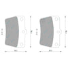 RAV4 94-05 SXA10 SXA11 ACA20 ACA21 ACA22 ACA23 Set Rear 4wd Disc Brake Pads
