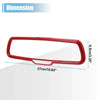 Dodge Challenger Interior Rearview Mirror Cover Trims ABS Red (2015-2020)