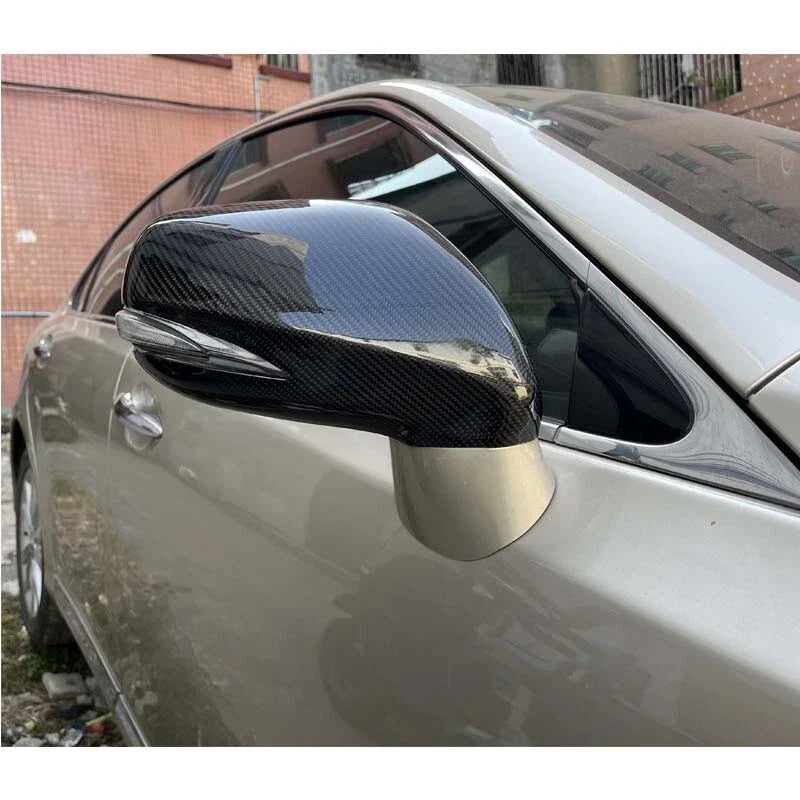 Lexus IS250 IS350 2009-2012 Real Carbon Fiber Add-on Side Mirror Cover Caps
