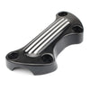 Harley Night Train (1999-2009) Black / White Handlebar Riser Top Clamp