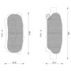 Jeep Compass Patriot Rear 2.4L Disc Brake Pad Set (2007-2017)