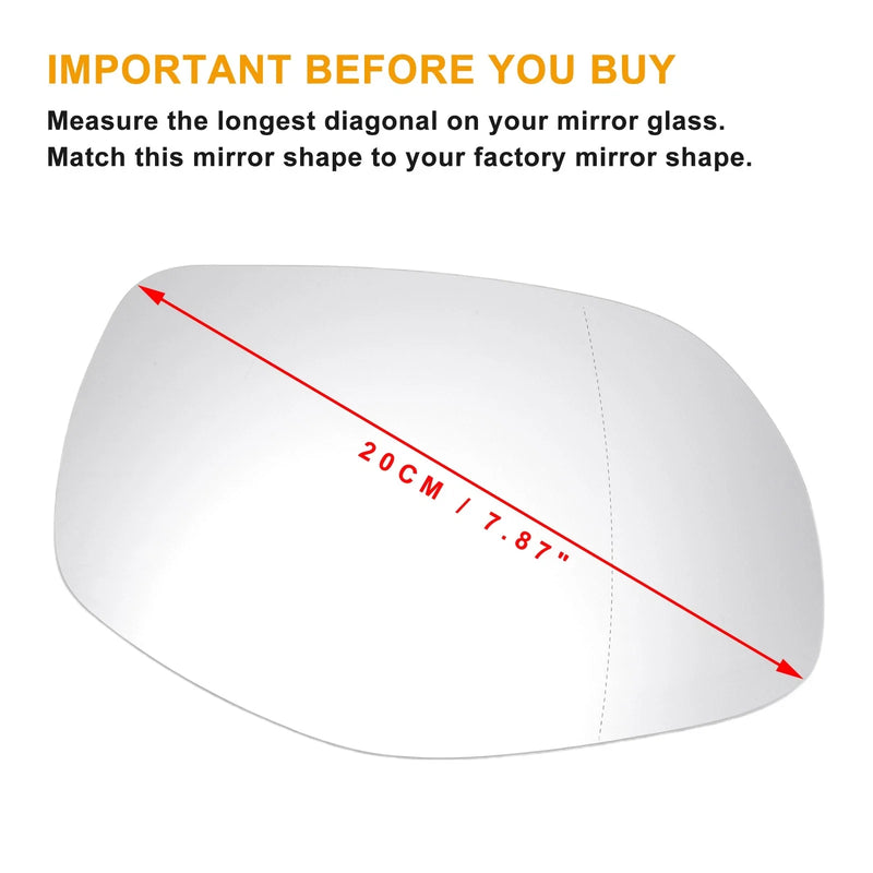 Porsche Cayenne Right Side Heated White Mirror Glass (2007-2010)