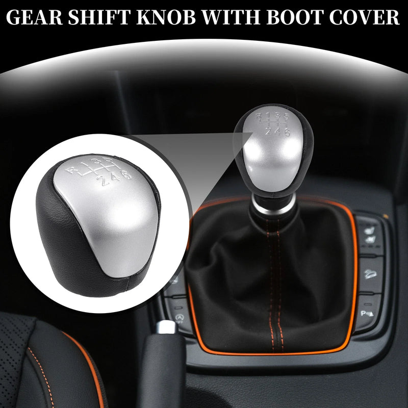 Hyundai IX35 (2009-2015) Black Leather 6 Speed Manual Gear Shift Knob
