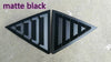 Toyota Corolla Black Side Window Louver Shutter Cover Trim Decor (2014–2018)