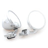LH CLight -On Fender Universal Fit Chrome Convex Door Mirrors