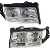 Driver and Passenger Headlight For Cadillac DeVille