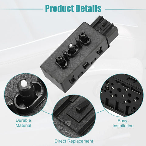 Chevrolet Avalanche Front Left Side 6 Way Power Seat Switch (2007-2013)