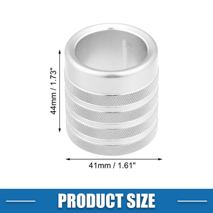 4WD Gear Shifter Knob Cover Trim for Toyota 4Runner (2010-2020) Silver Tone