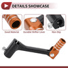 Bosuer Cheetah Foldable Gear Shifter Lever Black Orange