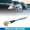 Motorcycle Scooter 3 Wires Harness Headlight Bulb Sockets Connector