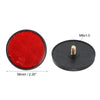 Motorcycle 10 x M6x1.0 Red Universal Screw Mount Round Warning Reflector