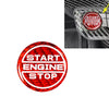 Ford Mustang (2024-2025) Red Carbon Fiber Start Stop Button Cover Sticker