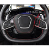 Corvette C8 2020+ Carbon Fiber Steering Wheel Button Cover Trim