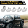 Jeep Wrangler JL JLU (2018-2024) Silver Tone Door Limiting Cover Trim