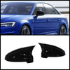 Audi A4 B9 (2016-2021) Gloss Black 2 Piece Side View Mirror Covers