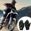 XXL Motorcycle Gloves Breathable Full Finger Nylon Outdoor Gloves Green