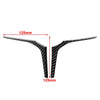 BMW 3 5 6 Series X3 X4 X5 Black Steering Wheel Strip Cover Trim (2018-2023)