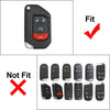 Jeep Wrangler Silver 4-Button Remote Key Fob Cover (2018-2024)