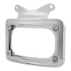 Harley Street Road Glide Chrome Curved Laydown License Plate Mount Light