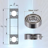 20 x Deep Groove Ball Bearings 6x12x4mm Double Metal Shield Single Row
