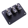 Car Truck Boat Circuit Breaker 3 Gang LED Toggle Rocker Switch Panel