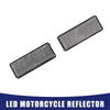 Motorbike 2 x Red LED Square Reflector