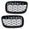 BMW X5 E70 X6 E71 (2007-2013) - 1 Pair Front Kidney Grille Diamond